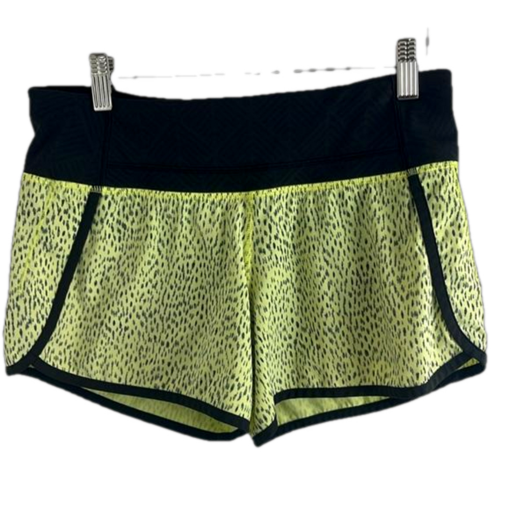 Lululemon Speed Up Short in Dottie Dash Clarity Yellow